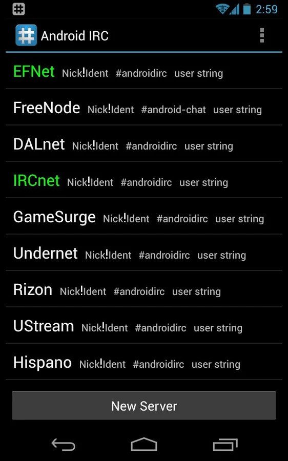 Android Irc の代替および類似のソフトウェア Progsoft Net