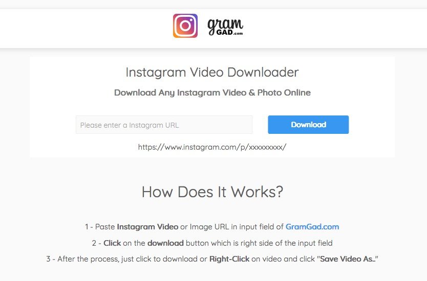 instagram video downloader url