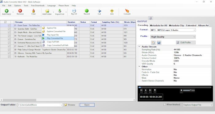 Audio Converter 4dots の代替および類似のソフトウェア Progsoft Net