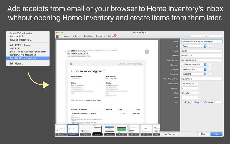 quicken home inventory for mac