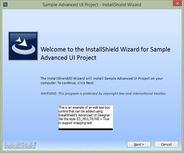 installshield wizard is in a different language