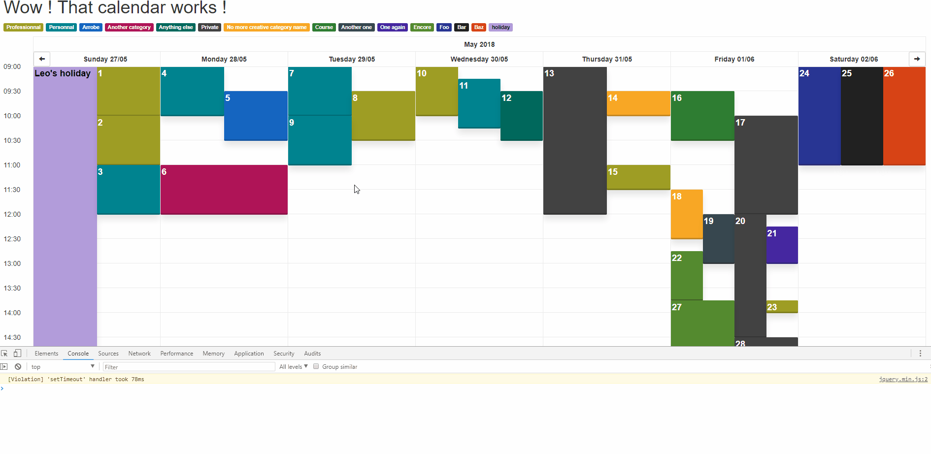 Jquery Calendar の代替および類似のソフトウェア Progsoft Net
