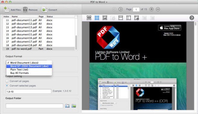 lighten pdf to word ocr for mac