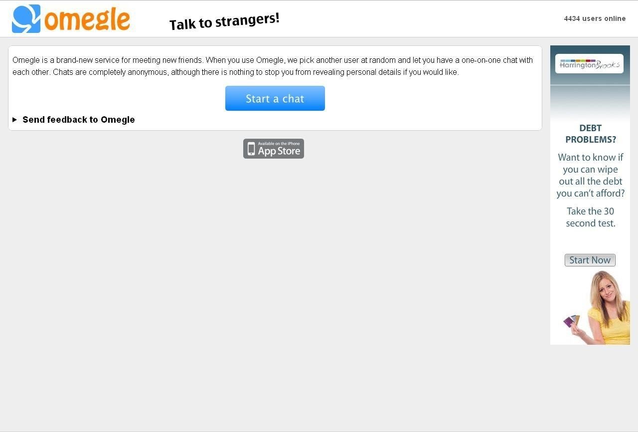 Omegle online chat app