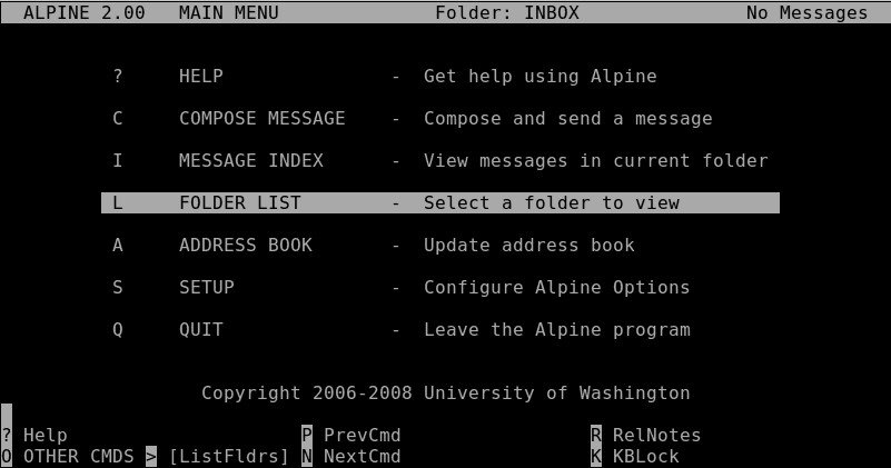 Prevcmd main. Alpine программа. Alpine email program. Alpine configuration Framework.