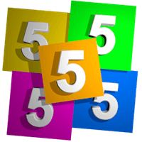 five-fives-math-challenge icon