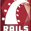 Ícone Ruby on Rails pequeno
