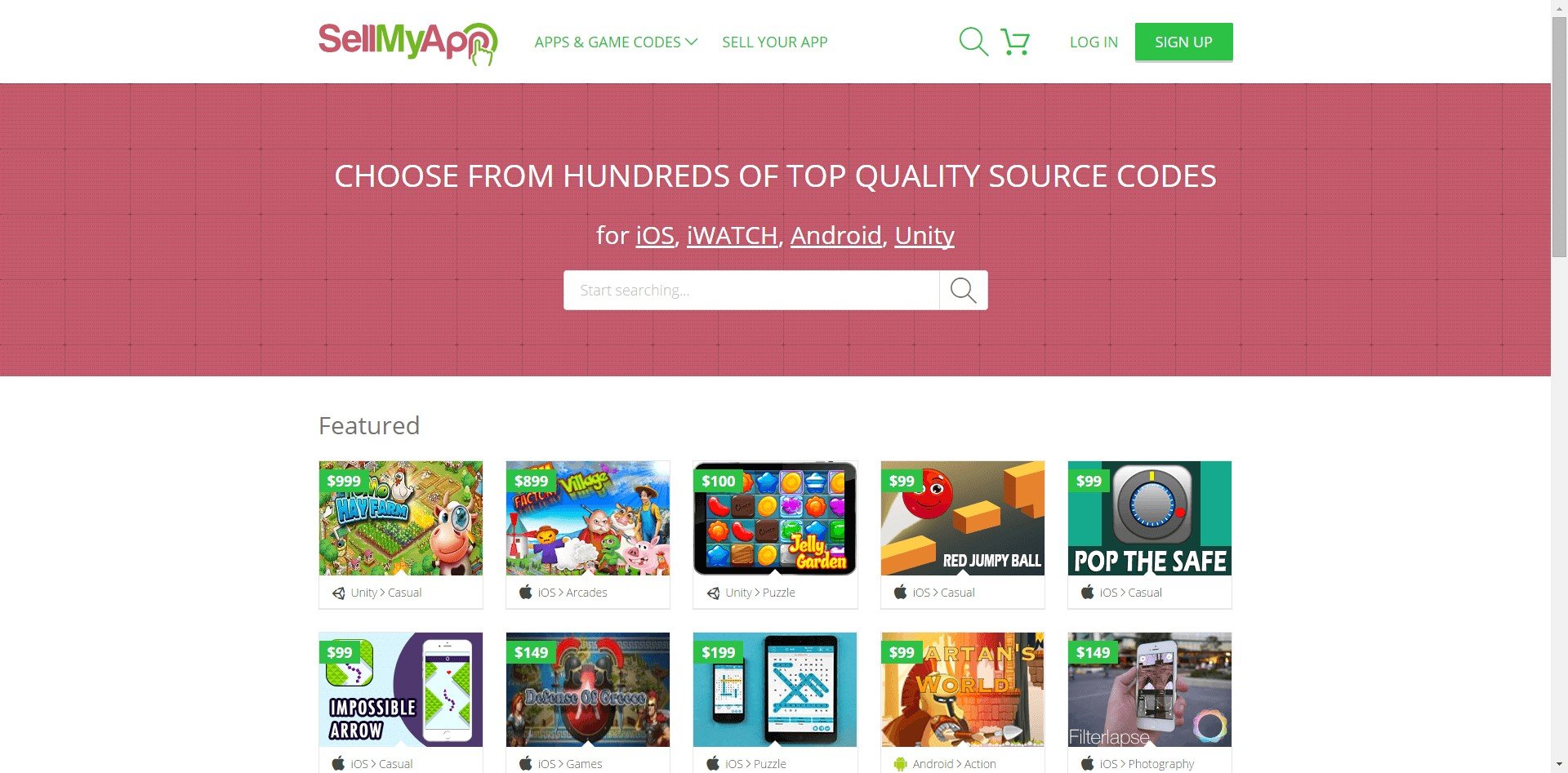 mobile app source code marketplace