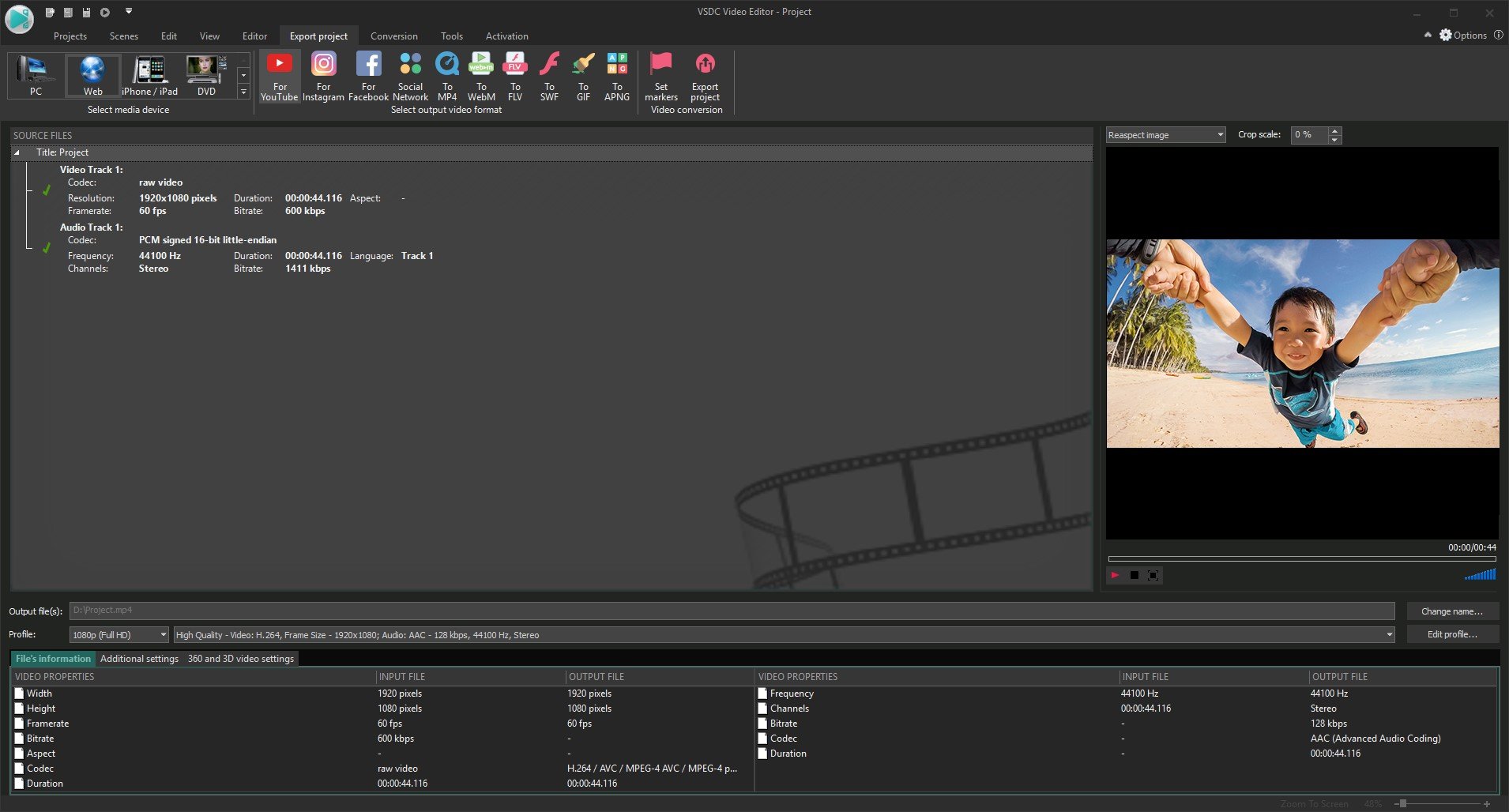 Vsdc free video editor