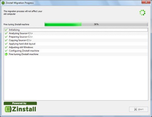 does zinstall software need to be installed on both machines